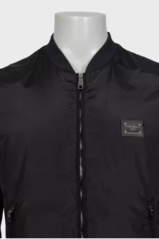 Men's jacket with silver logo