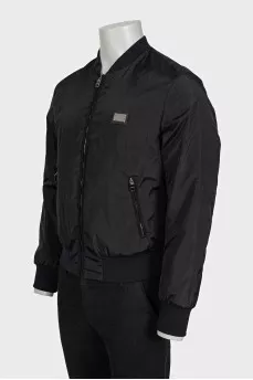 Men's jacket with silver logo