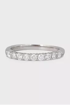 Platinum ring with diamonds