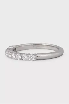 Platinum ring with diamonds