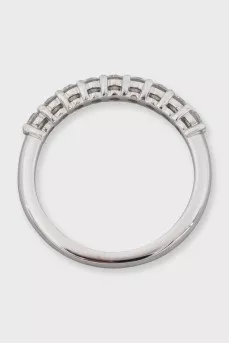 Platinum ring with diamonds