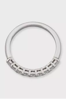 Platinum ring with diamonds