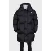 Men's voluminous black down jacket