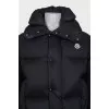 Men's voluminous black down jacket