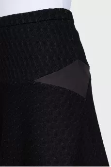 Юбка черного цвета на высокой посадке