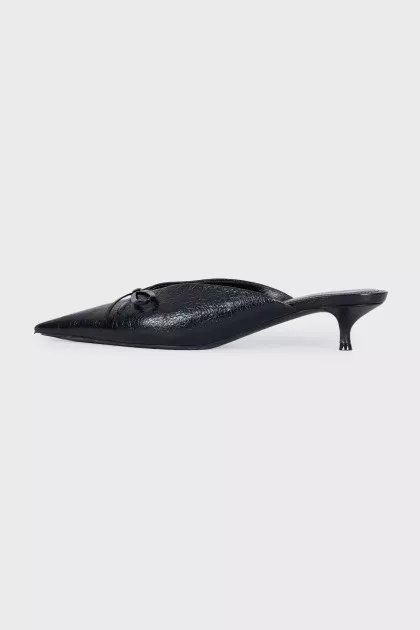 Шкіряні мюлі kitten heel