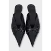 Шкіряні мюлі kitten heel