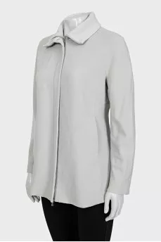 Straight jacket with a zipper