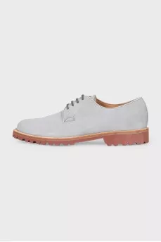 Men's gray suede shoes