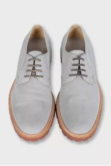 Men's gray suede shoes