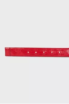 Patent leather belt