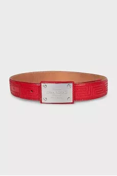 Patent leather belt