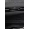 Men's black leather briefcase