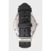Men's watch with embossed strap