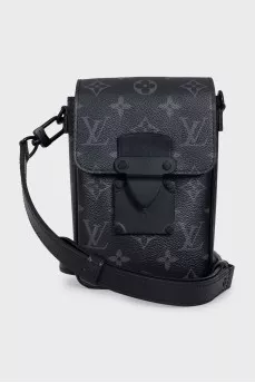 Men's black canvas bag