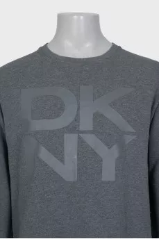 Men's gray sweatshirt with logo