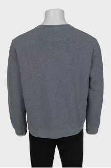 Men's gray sweatshirt with logo