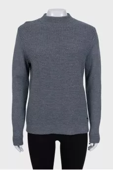 Gray wool jumper