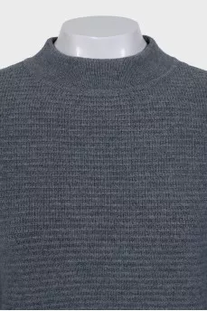 Gray wool jumper