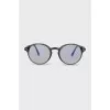 Brown glasses with clear lenses