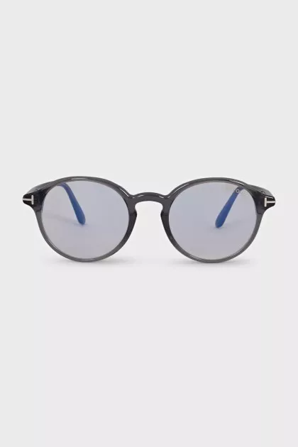 Brown glasses with clear lenses