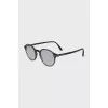 Brown glasses with clear lenses