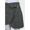 Green high-waisted skirt