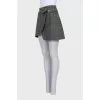 Green high-waisted skirt