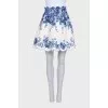 White linen skirt with this print