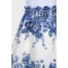 White linen skirt with this print