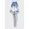 White linen skirt with this print
