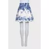 White linen skirt with this print
