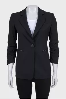 Black drapery jacket
