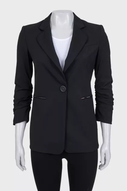 Black drapery jacket