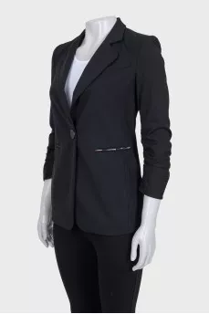 Black drapery jacket