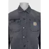 Men's gray denim jacket