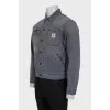 Men's gray denim jacket