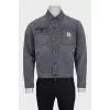Men's gray denim jacket