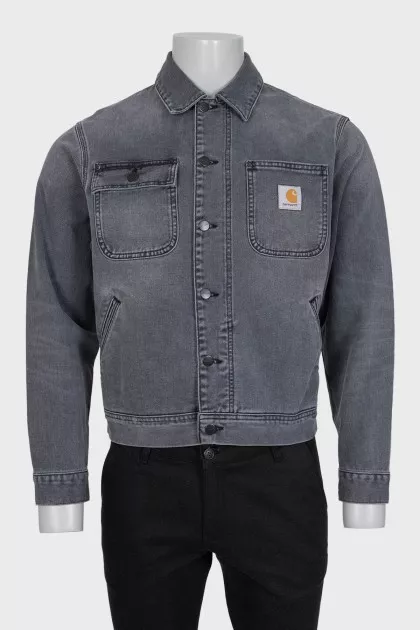 Men's gray denim jacket