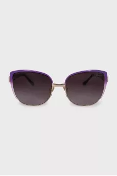 Purple printed sunglasses