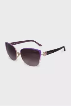 Purple printed sunglasses