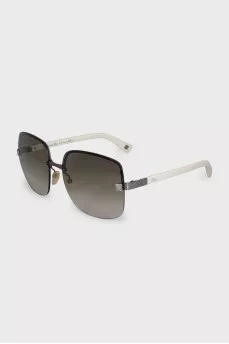 Sunglasses with green gradient lenses