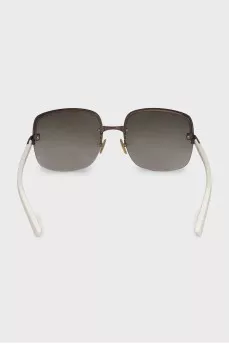 Sunglasses with green gradient lenses