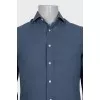 Men's straight blue shirt