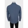 Men's straight blue shirt