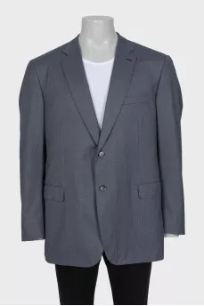 Men's striped wool jacket