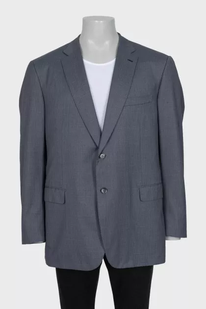 Men's striped wool jacket
