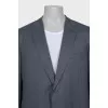 Men's striped wool jacket