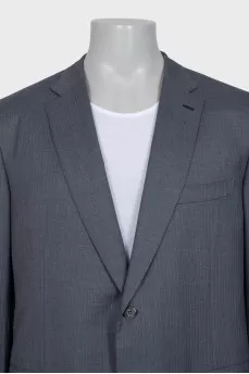 Men's striped wool jacket