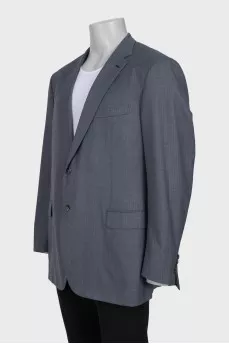 Men's striped wool jacket